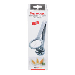 Westmark Eierschneider für 6 Keile, Zange, Länge: 18,1 cm, Aluminium Edelstahl, Columbus, Grau, 10602260