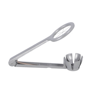 Westmark Eierschneider für 6 Keile, Zange, Länge: 18,1 cm, Aluminium Edelstahl, Columbus, Grau, 10602260