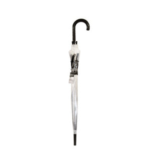 Esschert Design Regenschirm Vögel auf Draht 83 cm transparent schwarz