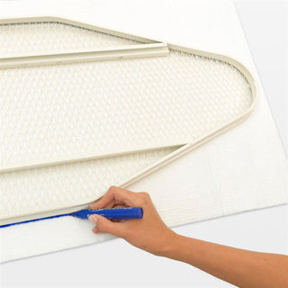 Brabantia Bügelbrettunterlage – Universal – Filz – 135 x 49 cm – Weiß