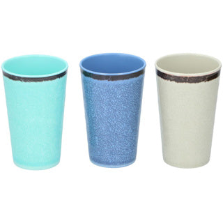 Trinkbecher 400 ml 3fach sortiert aus Kunststoff | 3 Stück