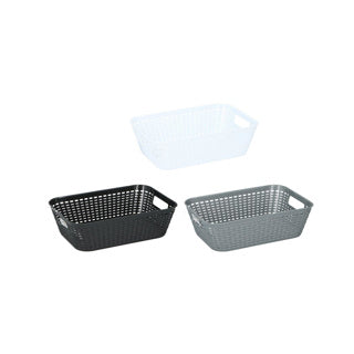 Aufbewahrungskorb 29 x 20 x 8,5 cm farbig sortiert | 4 Stück