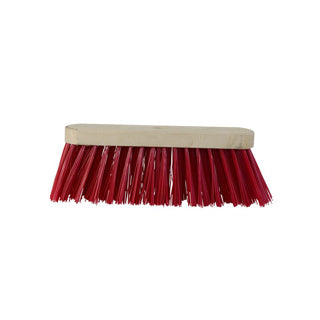 Luva Straßenbesen Kunstfaser 29 cm rot | 3 Stück