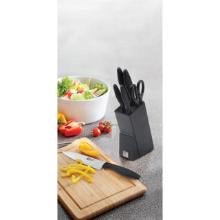Richardson Sheffield Laser Kitchen Messerblock 6-teilig schwarz