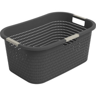 Rotho Wäschekorb Country 40l Anthrazit