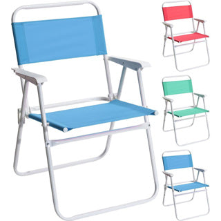 Strandklappstuhl mit Armlehne 50 x 54 x 79 cm 3-fach sortiert