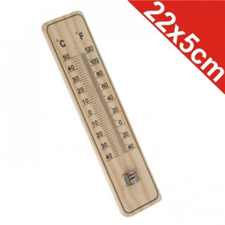 Thermometer Holz 22x5x0,8cm | 6 Stück