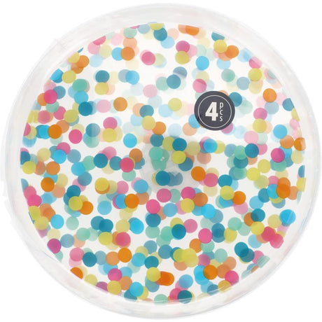 Excellent Houseware Teller mit Punkten 22,5cm, 4 Stk.