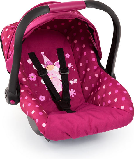 Bayer Design - Autositz Deluxe Autositz für Puppen - Rosa mit Fee