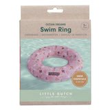 Little Dutch Ocean Dreams rosa Schwimmring, 50 cm