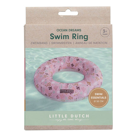 Little Dutch Ocean Dreams rosa Schwimmring, 50 cm