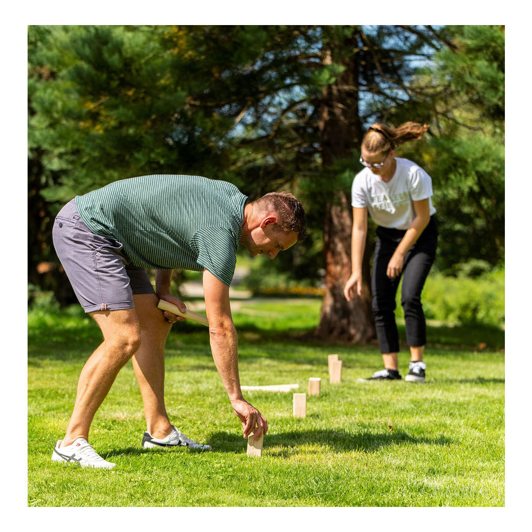 Outdoor -Spiele Holzkubb -Spiel offiziell