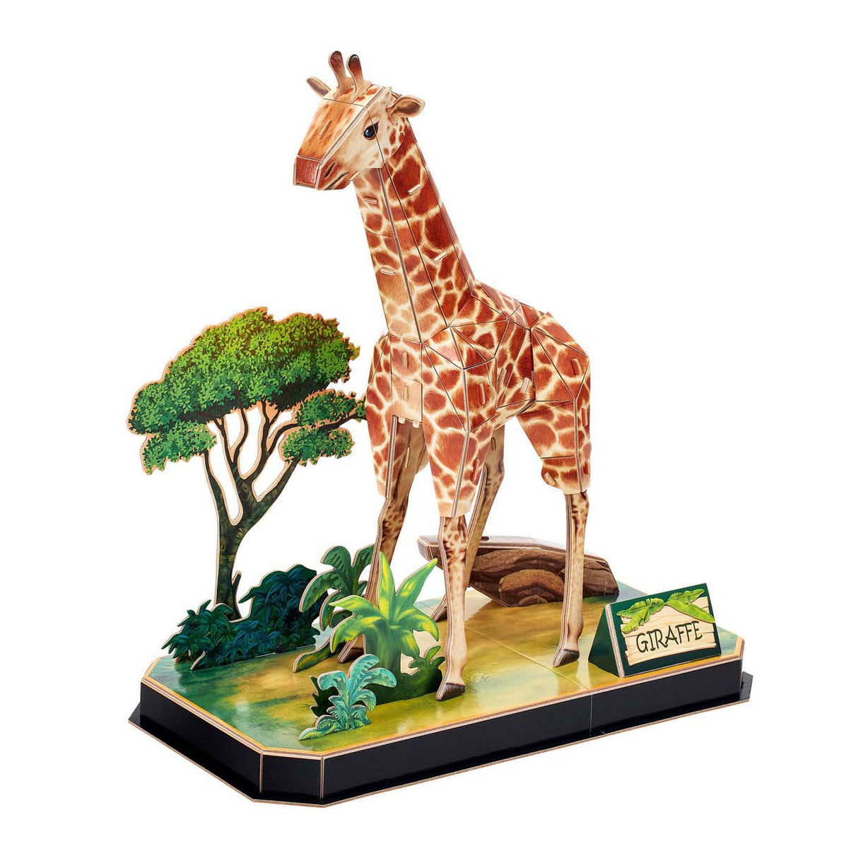 Kubisches lustiges 3D-Puzzle-Giraffe