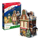 Kubischer lustiger 3D-Puzzle-Käseladen mit LED-Beleuchtung
