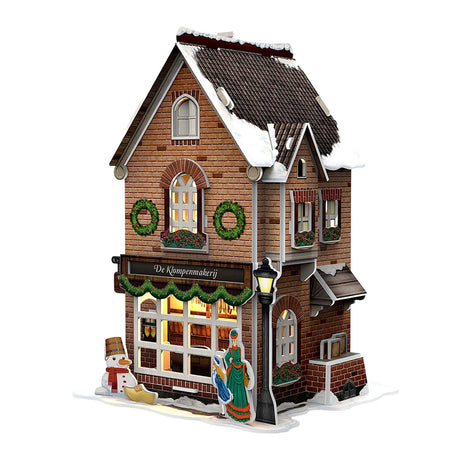 Kubische lustige 3D-Puzzle-Clog-Fabrik mit LED-Beleuchtung
