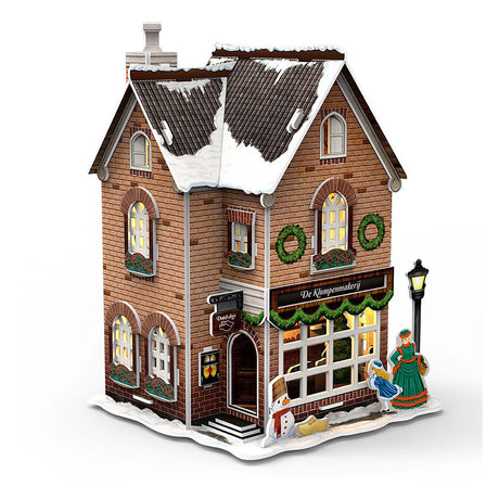 Kubische lustige 3D-Puzzle-Clog-Fabrik mit LED-Beleuchtung