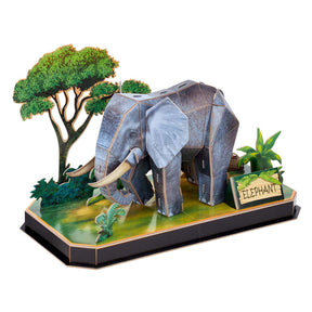 Kubisches lustiges 3D-Puzzle Elefant – 42 Teile – geeignet für Kinder ab 8 Jahren