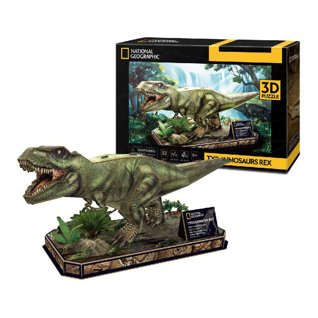 Kubisches lustiges 3D-Puzzle National Geographic T-Rex