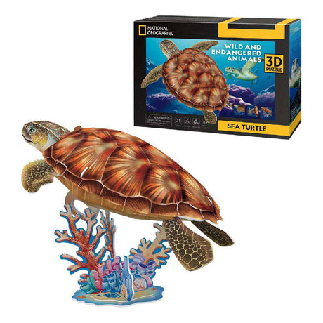 Kubisches lustiges 3D-Puzzle National Geographic Meeresschildkröte