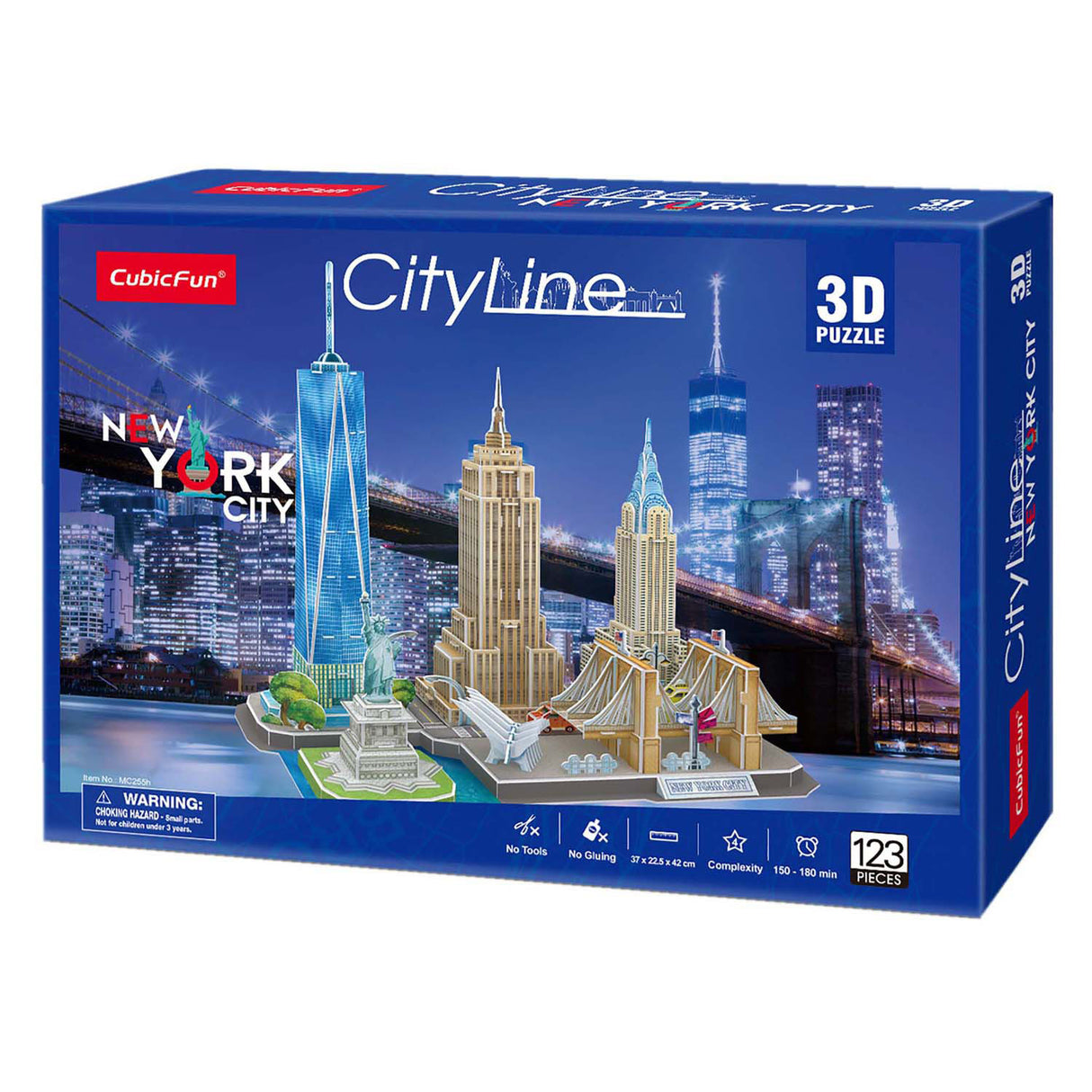 Würfelspaß 3D-Puzzle Stadtlinie New York City