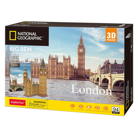 Kubisches lustiges 3D-Puzzle National Geographic Big Ben