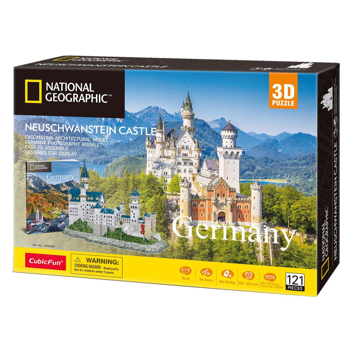 Kubisches lustiges 3D-Puzzle National GeographicSchloss Neuschwanstein