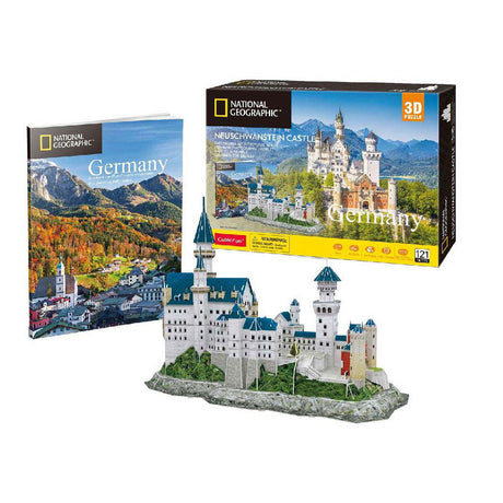Kubisches lustiges 3D-Puzzle National GeographicSchloss Neuschwanstein