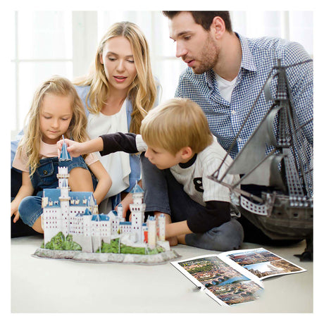 Kubisches lustiges 3D-Puzzle National GeographicSchloss Neuschwanstein