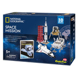 Kubisches, lustiges 3D-Puzzle, nationale geografische Weltraummission