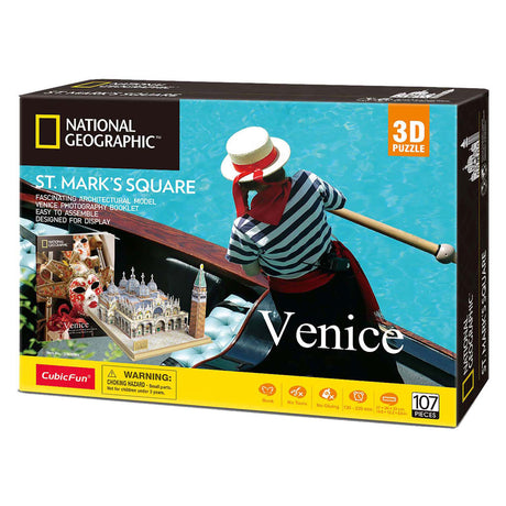Kubisches lustiges 3D-Puzzle National Geographic St. Marcoplatz