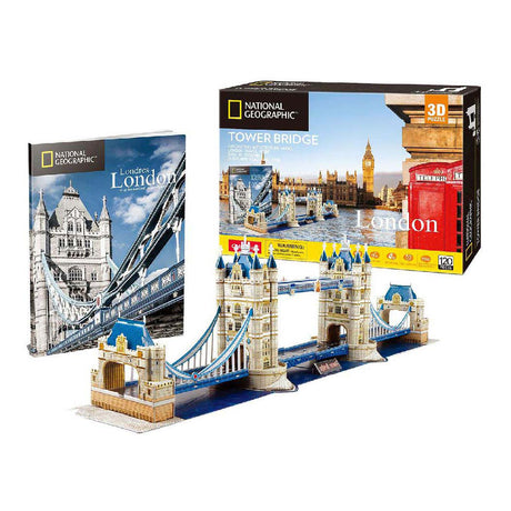 Kubisches lustiges 3D-Puzzle National Geographic Tower Bridge