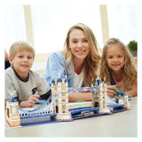 Kubisches lustiges 3D-Puzzle National Geographic Tower Bridge