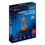 Kubisches, lustiges 3D-Puzzle „Empire State Building“ mit LED-Beleuchtung