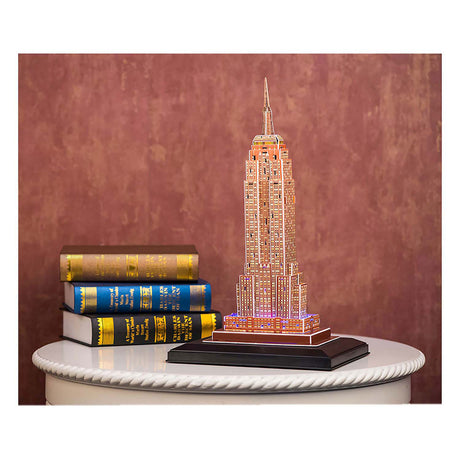 Kubisches, lustiges 3D-Puzzle „Empire State Building“ mit LED-Beleuchtung