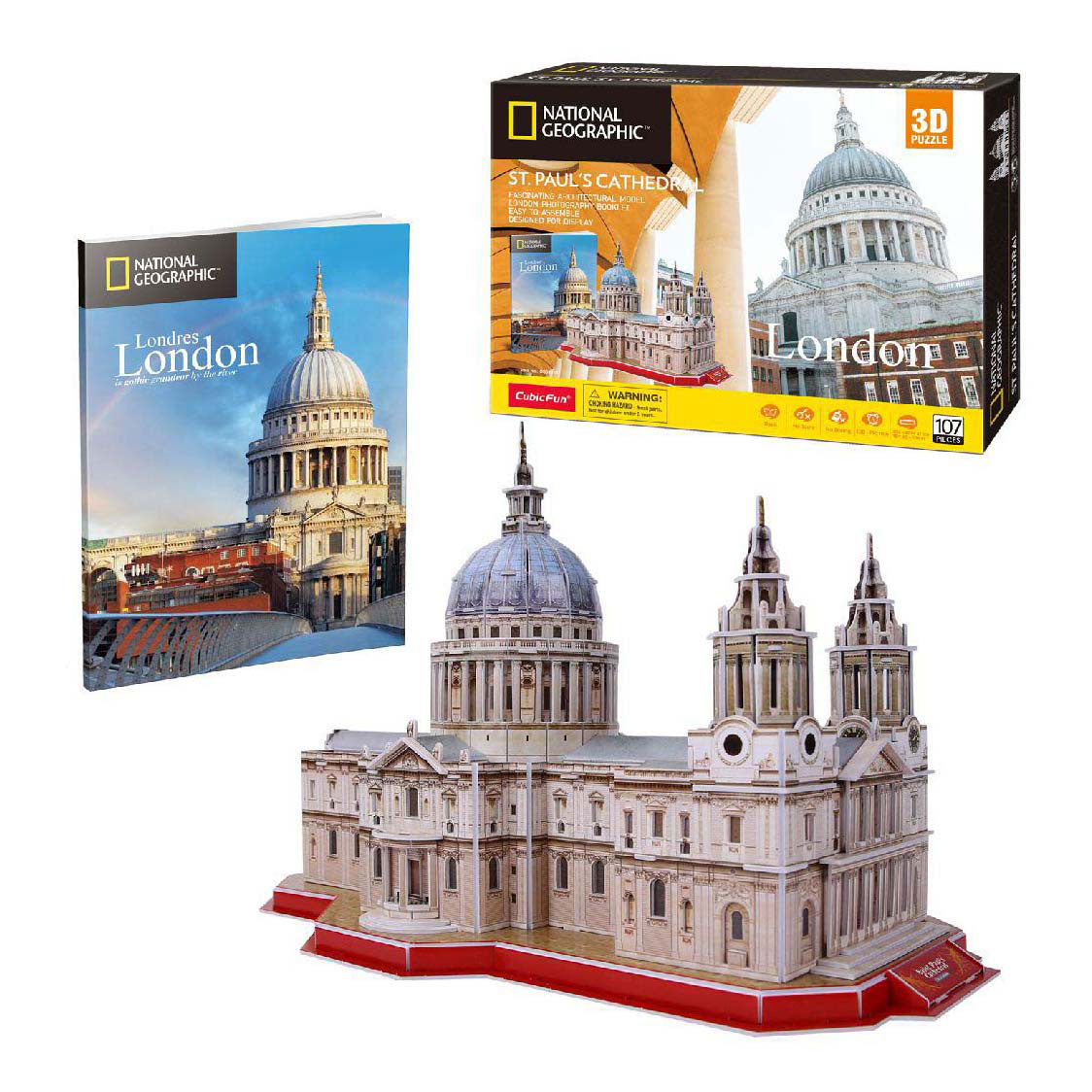 Kubisches lustiges 3D-Puzzle National Geographic St. Paul-Kathedrale