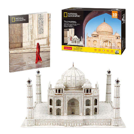 Kubisches lustiges 3D-Puzzle National Geographic Taj Mahal