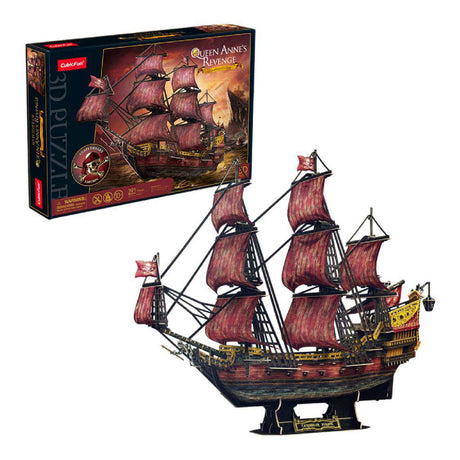 Kubisches lustiges 3D-Puzzle Queen Anne Revenge