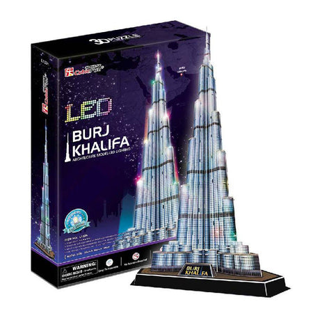 Kubisches lustiges 3D-Puzzle Burj Khalifa LED (2010327)
