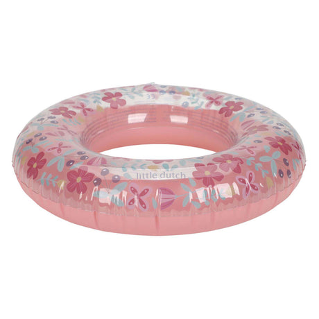 Little Dutch Schwimmring mit rosa Blumen, 50 cm