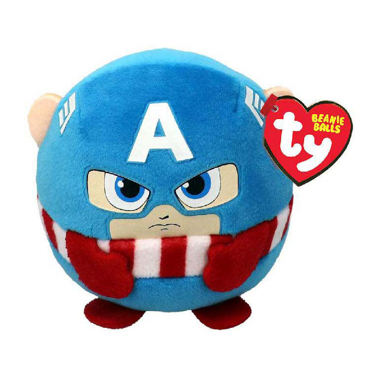 Ty Beanie Ty Teeny Puffies – Marvel Capitan America, 10 cm