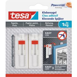 Tesa selbstklebende Nagel-Powerstrips 1 kg verstellbar