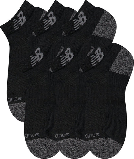New Balance Active Low Cut Socken 6er-Pack Unisex-Sportsocken – Schwarz