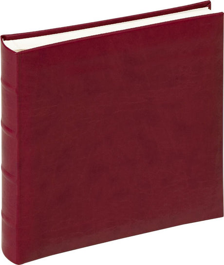 Walther FA-371-R Classic – klassisches Album – Größe 26 x 25 cm – 60 weiße Seiten – Weinrot