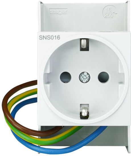 Hager Vision modulare Wandsteckdose – vks09sw – e32bn