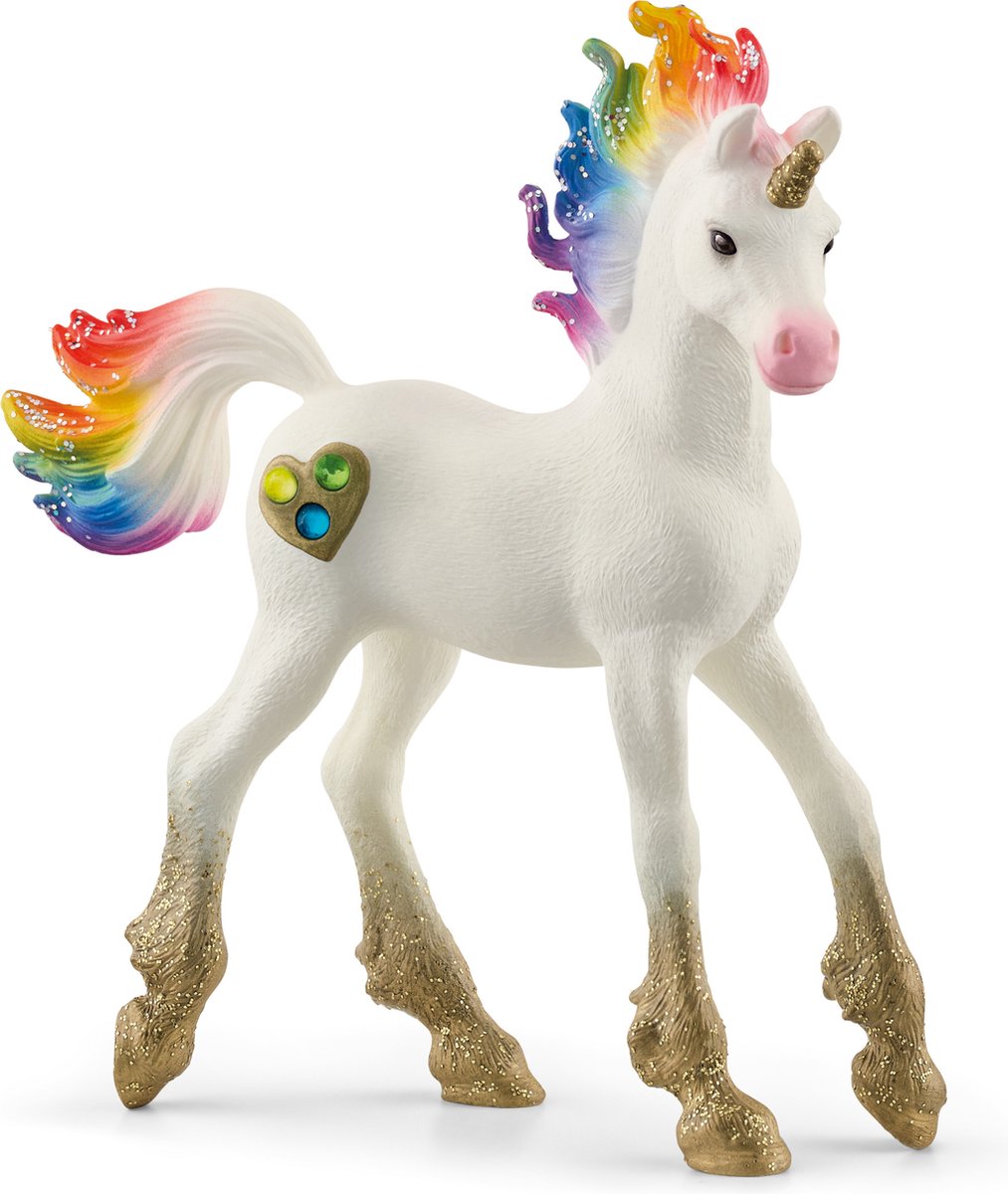 Schleich bayala - Regenbogen-Einhornfohlen - Einhornspielzeug - 70727