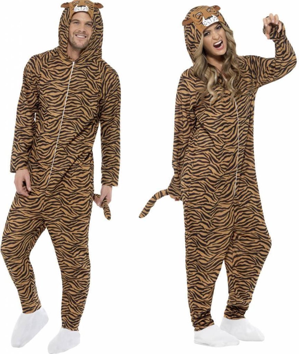Smiffys Tieranzug – Tiger-Einteiler – Kostüm – Größe M