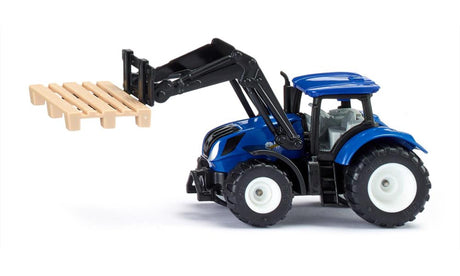 Siku 1544 New Holland Traktor mit Frontlader und Palette