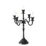 Boltze Home Kerzenständer H40cm schwarz Aluminium 5-armig