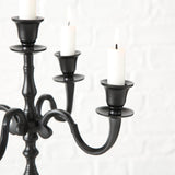 Boltze Home Kerzenständer Victoria ã˜30xh40cm schwarzes Aluminium (ohne Kerzen)