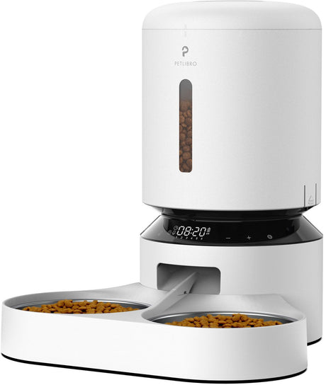 Petlibro Granary Automatischer Doppel-Futternapf – Katzenfutternapf – 5 l – Weiß